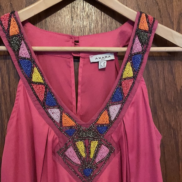 AXARA Mini Dress with Beading (size 6) - Picture 2 of 3